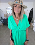 Robe vert vif avec sa ceinture japonaise - 𝐌𝐚𝐫𝐢𝐧𝐚𝟒𝟒𝐟𝐚𝐦𝐢𝐥𝐲
