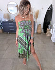 Robe bustier en soie