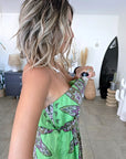 Robe bustier en soie