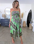 Robe bustier en soie