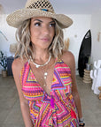Robe asymétrique en soie