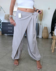 Pantalon 2&1 Bermuda beige-gris