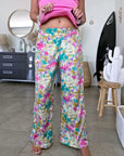 Pantalon à imprimé camouflage