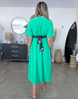 Robe vert vif avec sa ceinture japonaise - 𝐌𝐚𝐫𝐢𝐧𝐚𝟒𝟒𝐟𝐚𝐦𝐢𝐥𝐲
