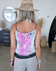 Débardeur taupe tie and dye