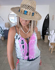 Débardeur taupe tie and dye