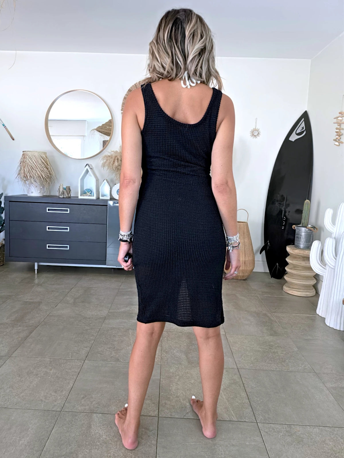 Robe noire en maille - 𝐌𝐚𝐫𝐢𝐧𝐚𝟒𝟒𝐟𝐚𝐦𝐢𝐥𝐲