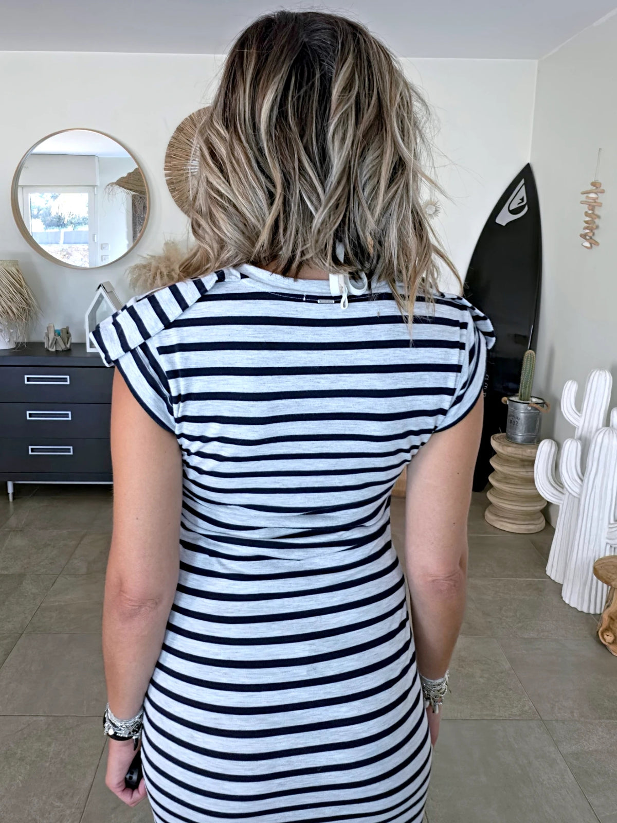 Robe marinière avec perles bijoux - 𝐌𝐚𝐫𝐢𝐧𝐚𝟒𝟒𝐟𝐚𝐦𝐢𝐥𝐲