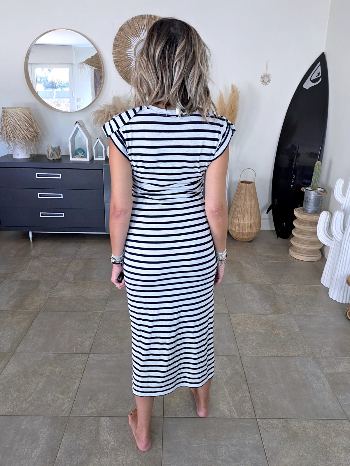 Robe marinière avec perles bijoux - 𝐌𝐚𝐫𝐢𝐧𝐚𝟒𝟒𝐟𝐚𝐦𝐢𝐥𝐲