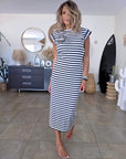 Robe marinière avec perles bijoux - 𝐌𝐚𝐫𝐢𝐧𝐚𝟒𝟒𝐟𝐚𝐦𝐢𝐥𝐲