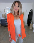 Veste orange sanguine