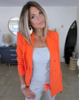 Veste orange sanguine