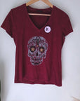 T-shirt bordeaux délavé Mexico