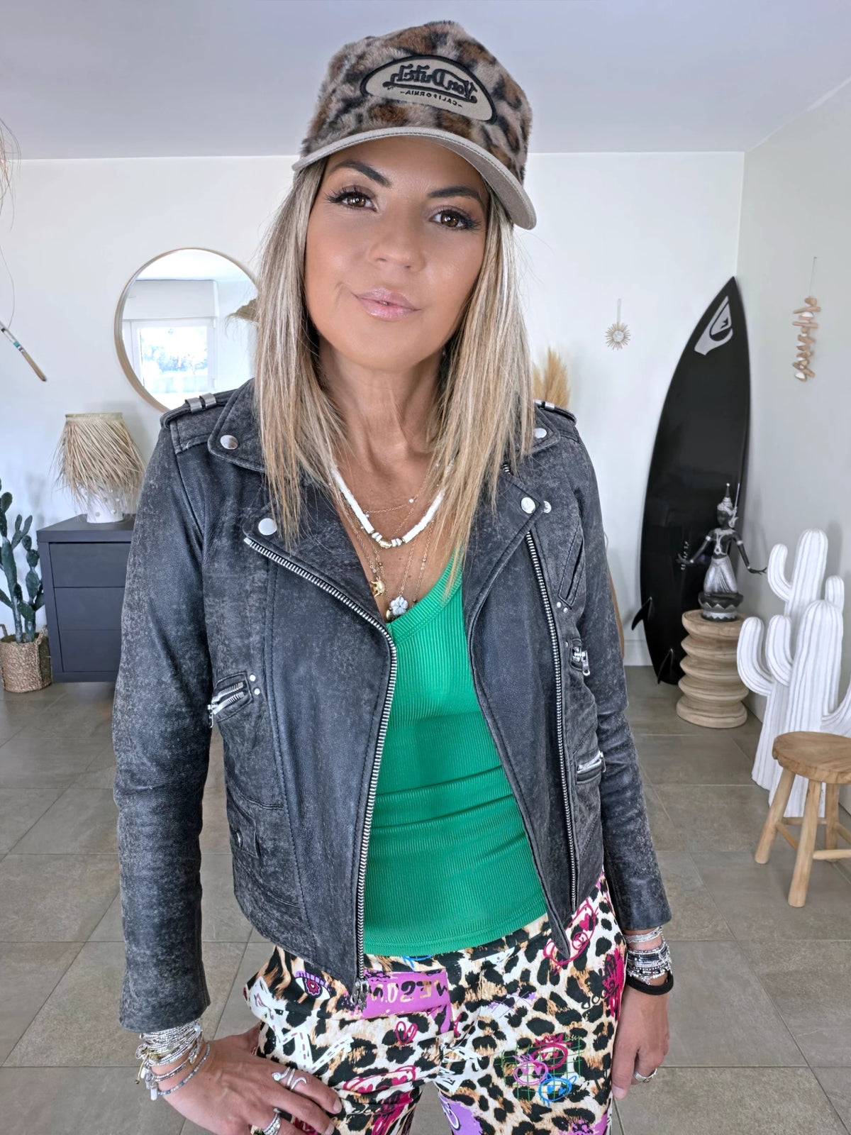 Perfecto 100% cuir aspect vieilli - 𝐌𝐚𝐫𝐢𝐧𝐚𝟒𝟒𝐟𝐚𝐦𝐢𝐥𝐲