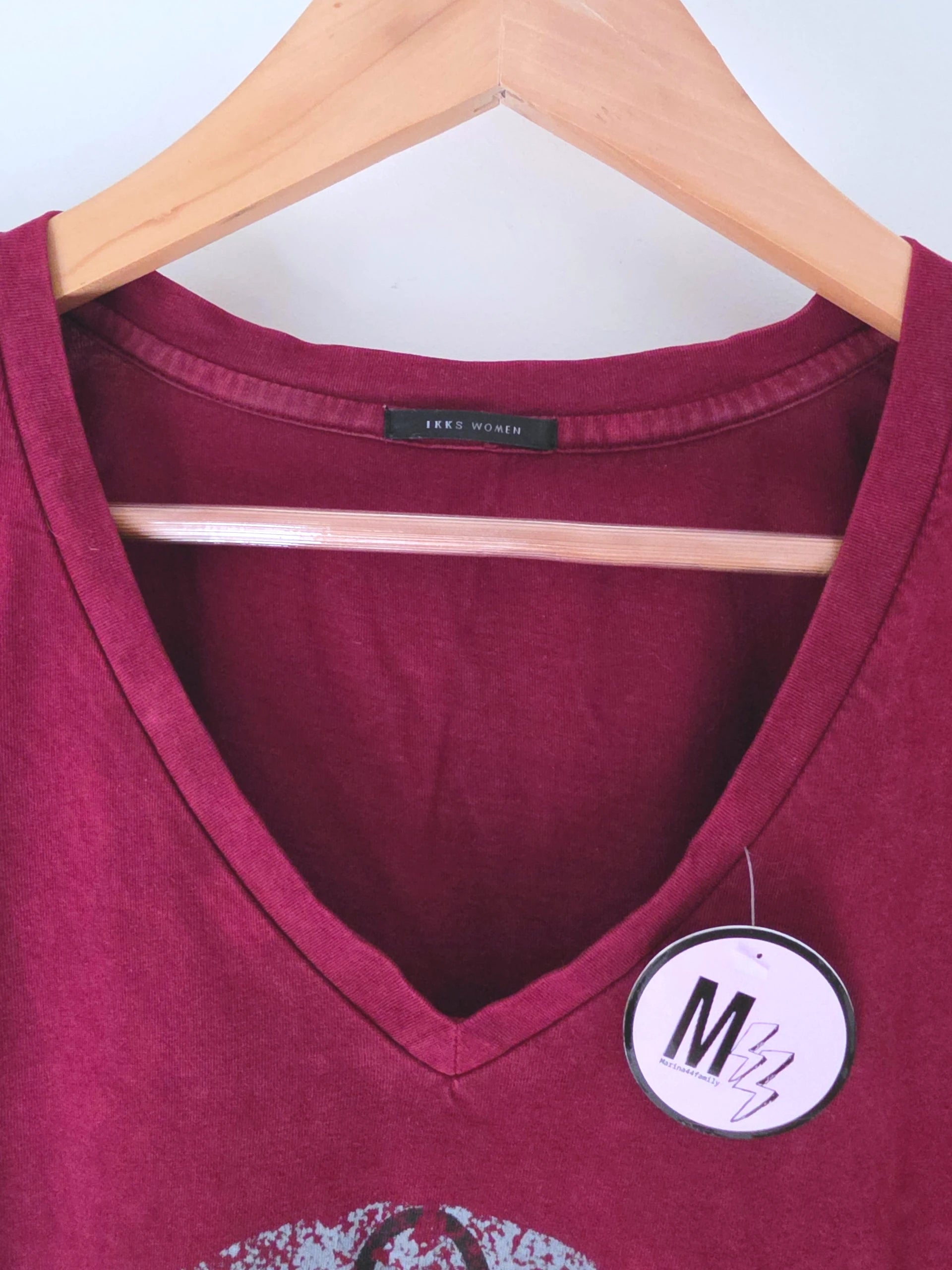 T-shirt bordeaux délavé Mexico