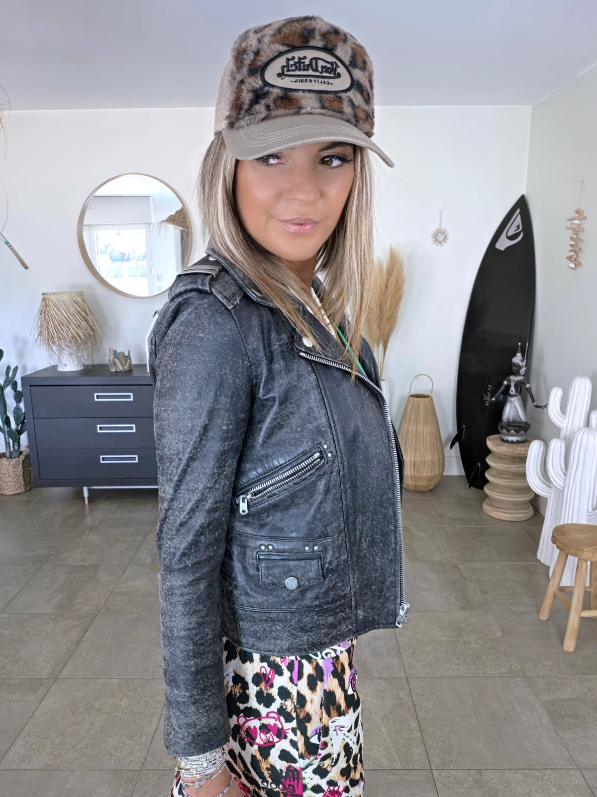 Perfecto 100% cuir aspect vieilli - 𝐌𝐚𝐫𝐢𝐧𝐚𝟒𝟒𝐟𝐚𝐦𝐢𝐥𝐲