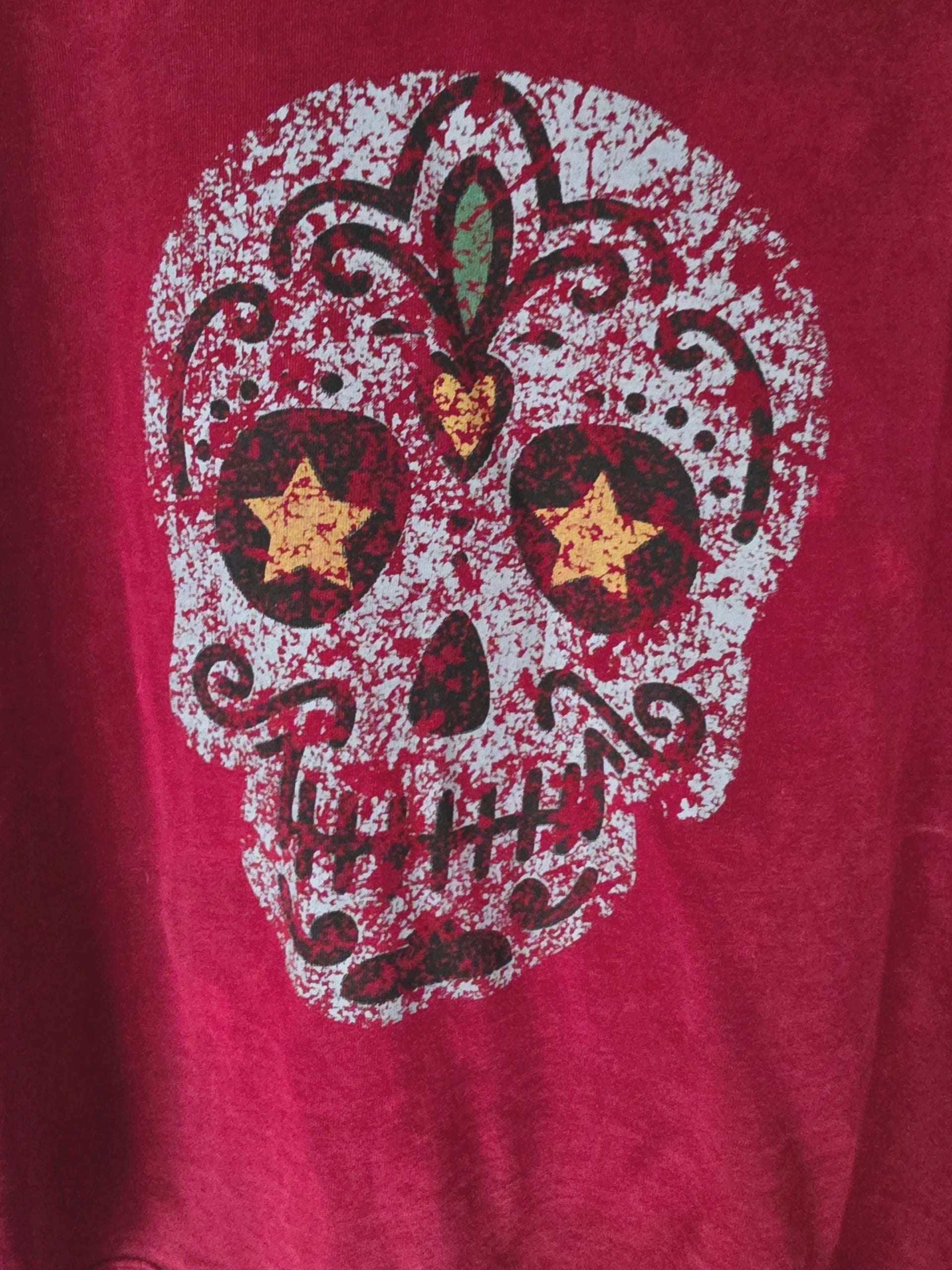 T-shirt bordeaux délavé Mexico