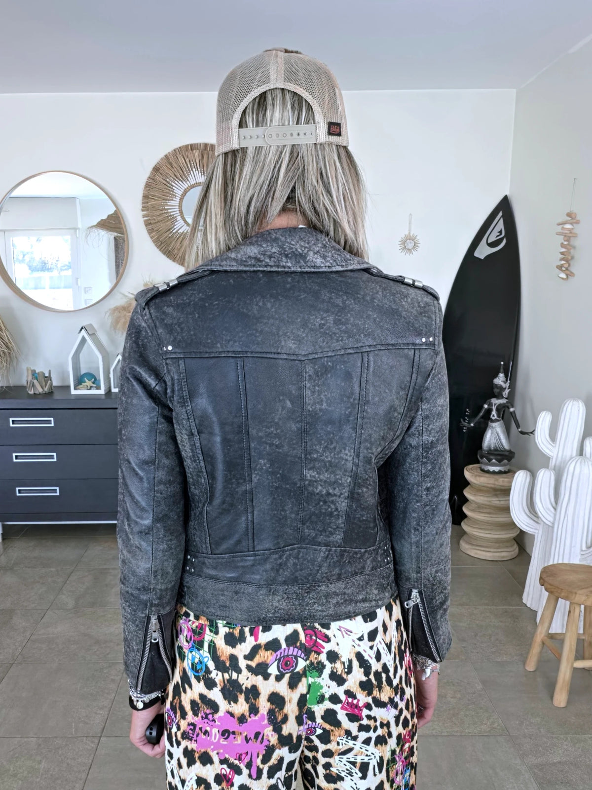 Perfecto 100% cuir aspect vieilli - 𝐌𝐚𝐫𝐢𝐧𝐚𝟒𝟒𝐟𝐚𝐦𝐢𝐥𝐲