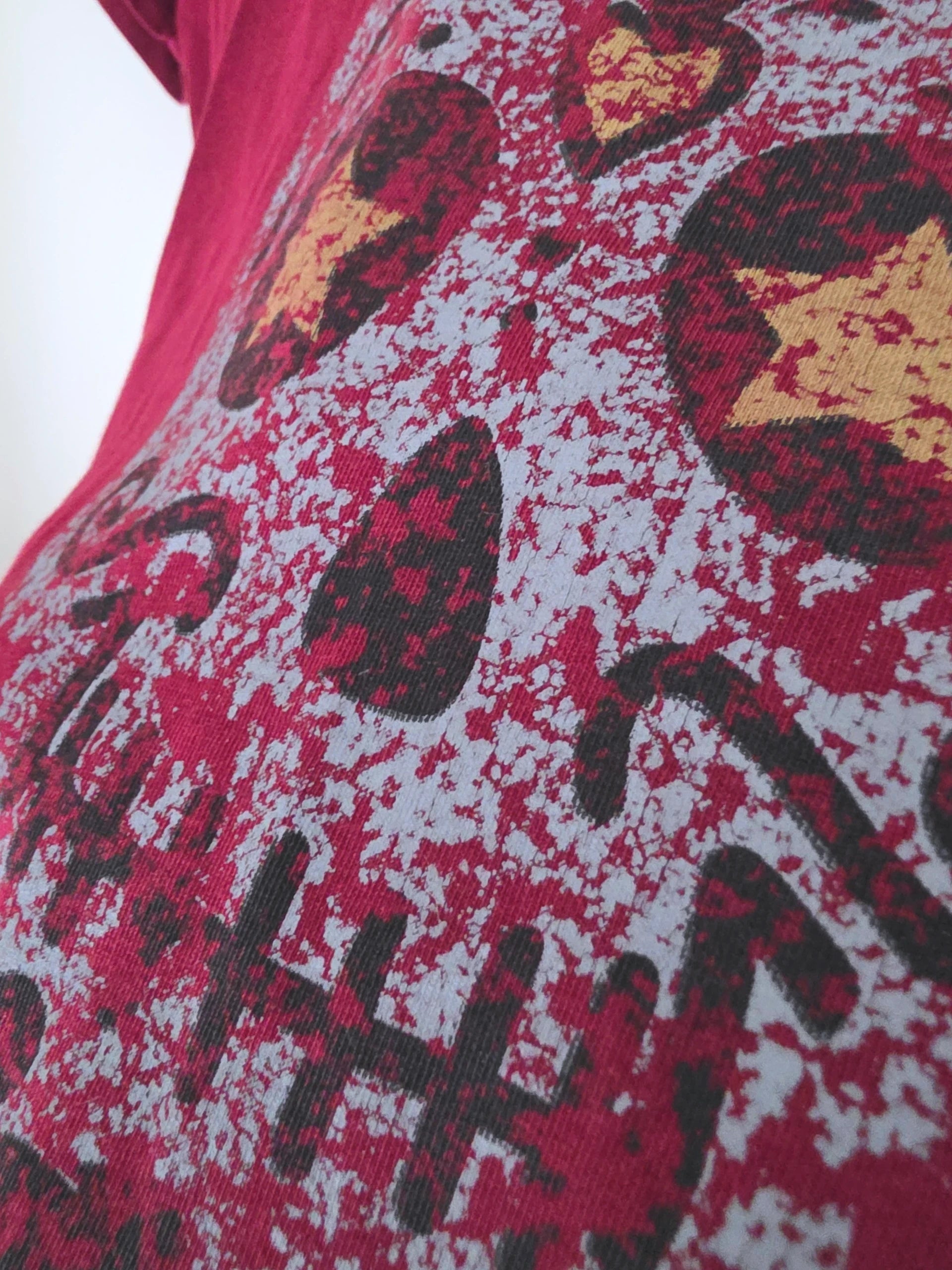 T-shirt bordeaux délavé Mexico