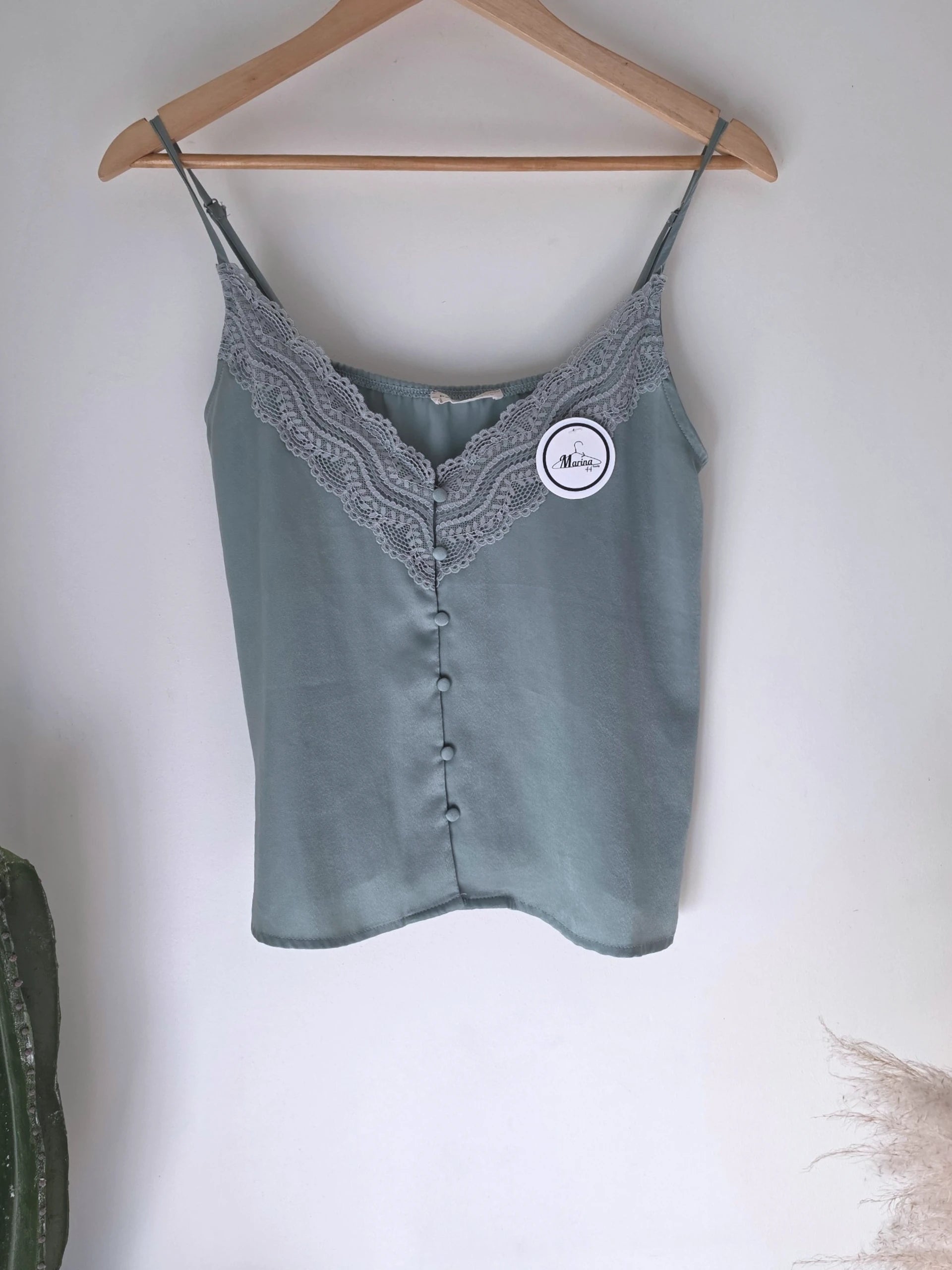 Débardeur souple vert d'eau