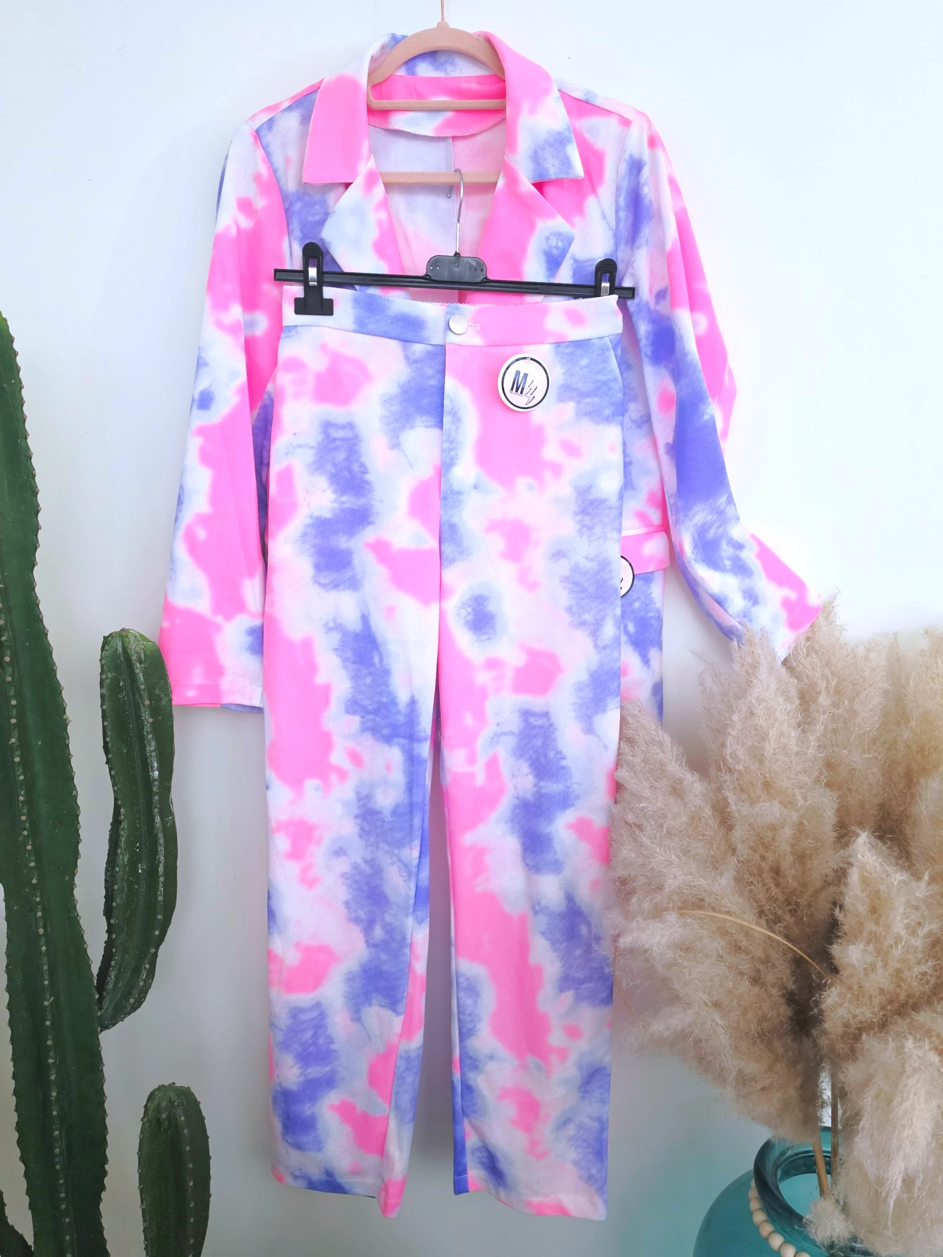 Ensemble veste + pantalon tie and dye