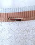 Robe blanche ajourée