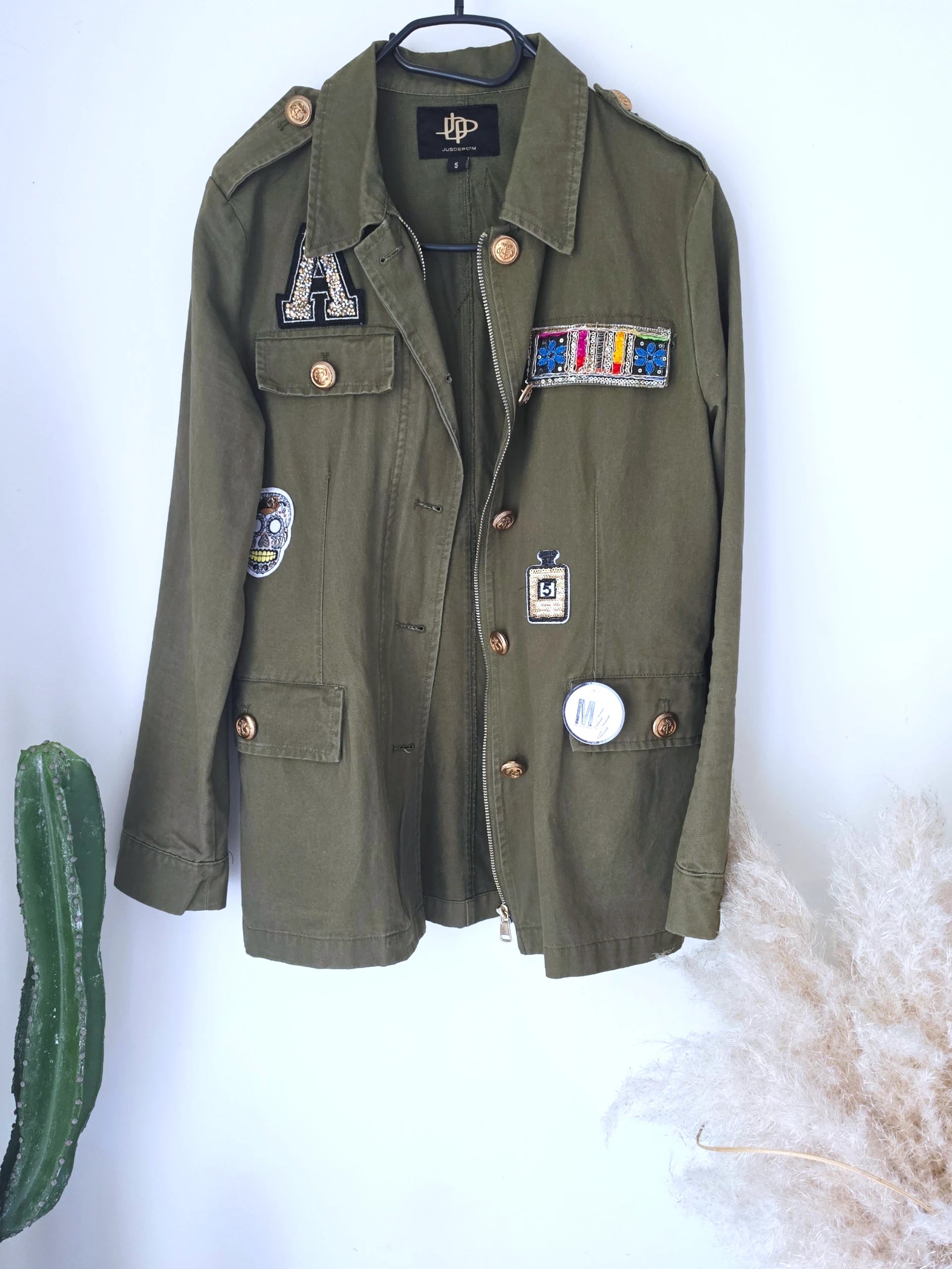 Veste saharienne militaire customisée