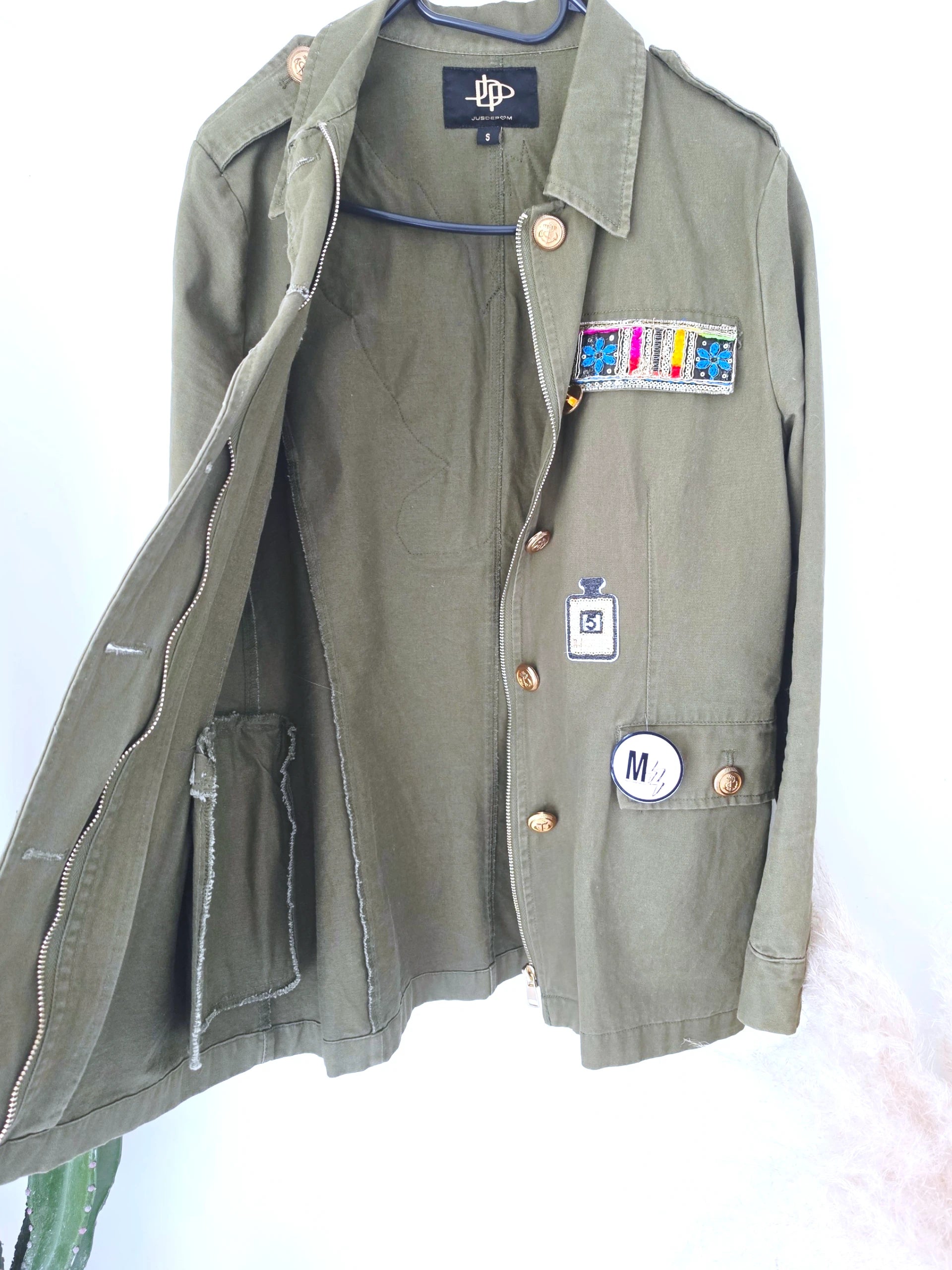 Veste saharienne militaire customisée