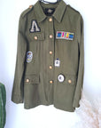 Veste saharienne militaire customisée
