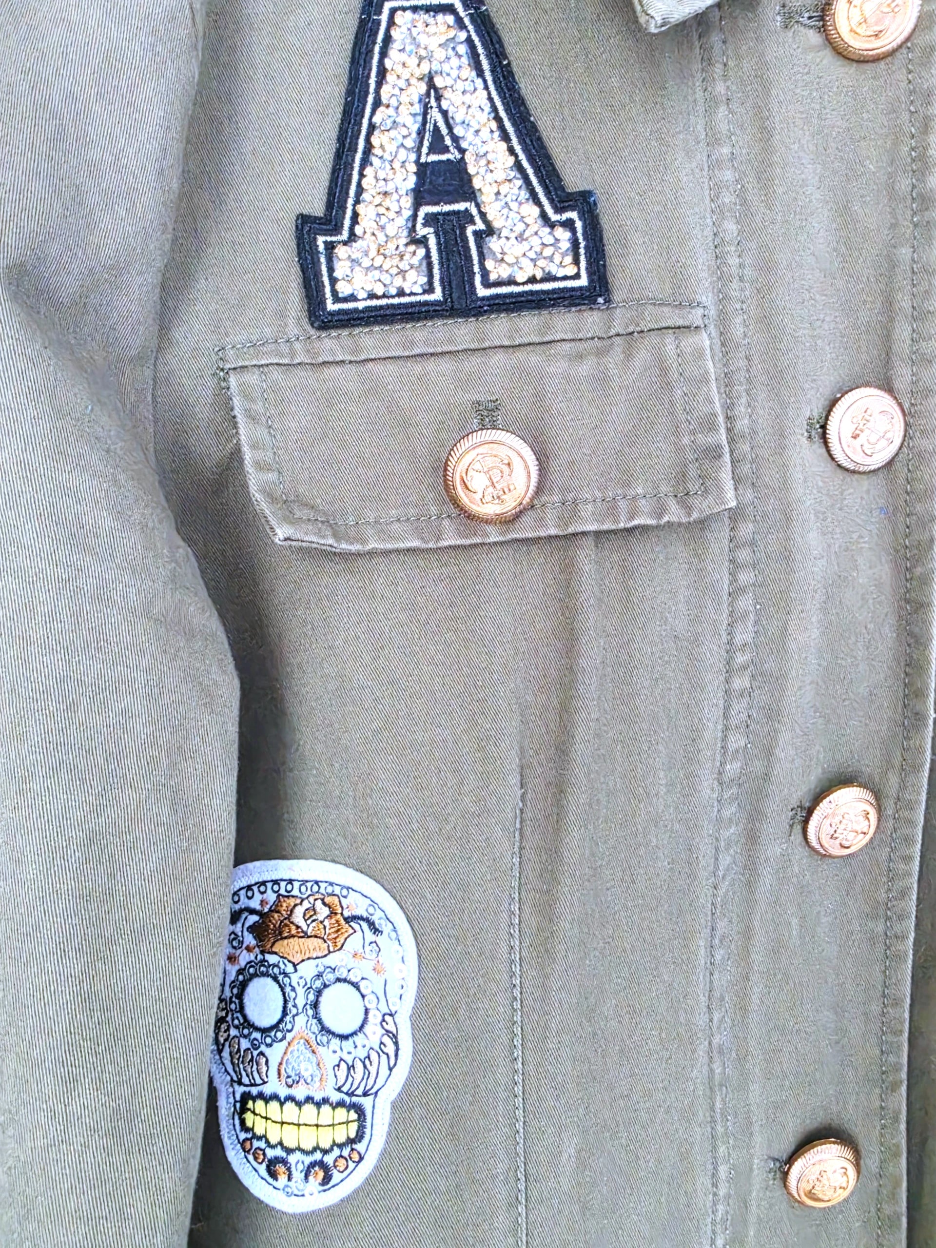 Veste saharienne militaire customisée