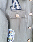 Veste saharienne militaire customisée