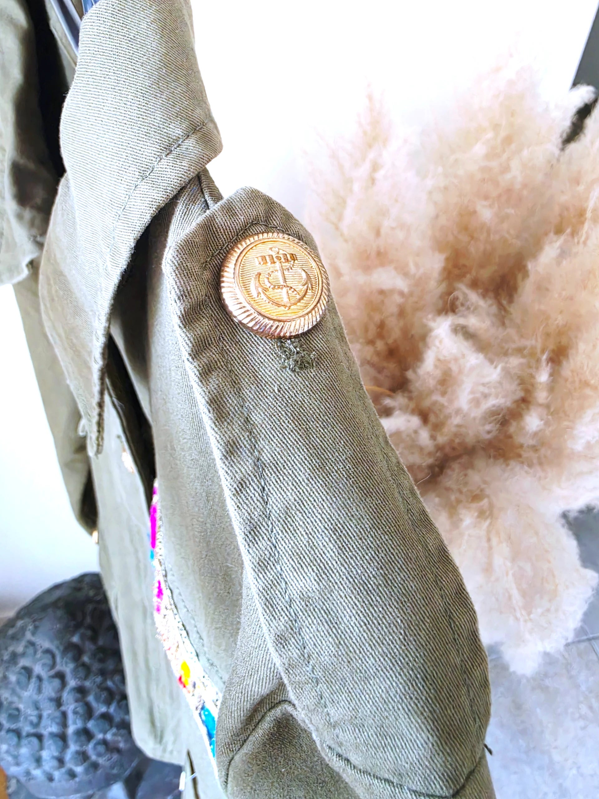 Veste saharienne militaire customisée