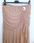 Jupe beige rosé asymétrique