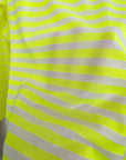 T-shirt rayé jaune fluo