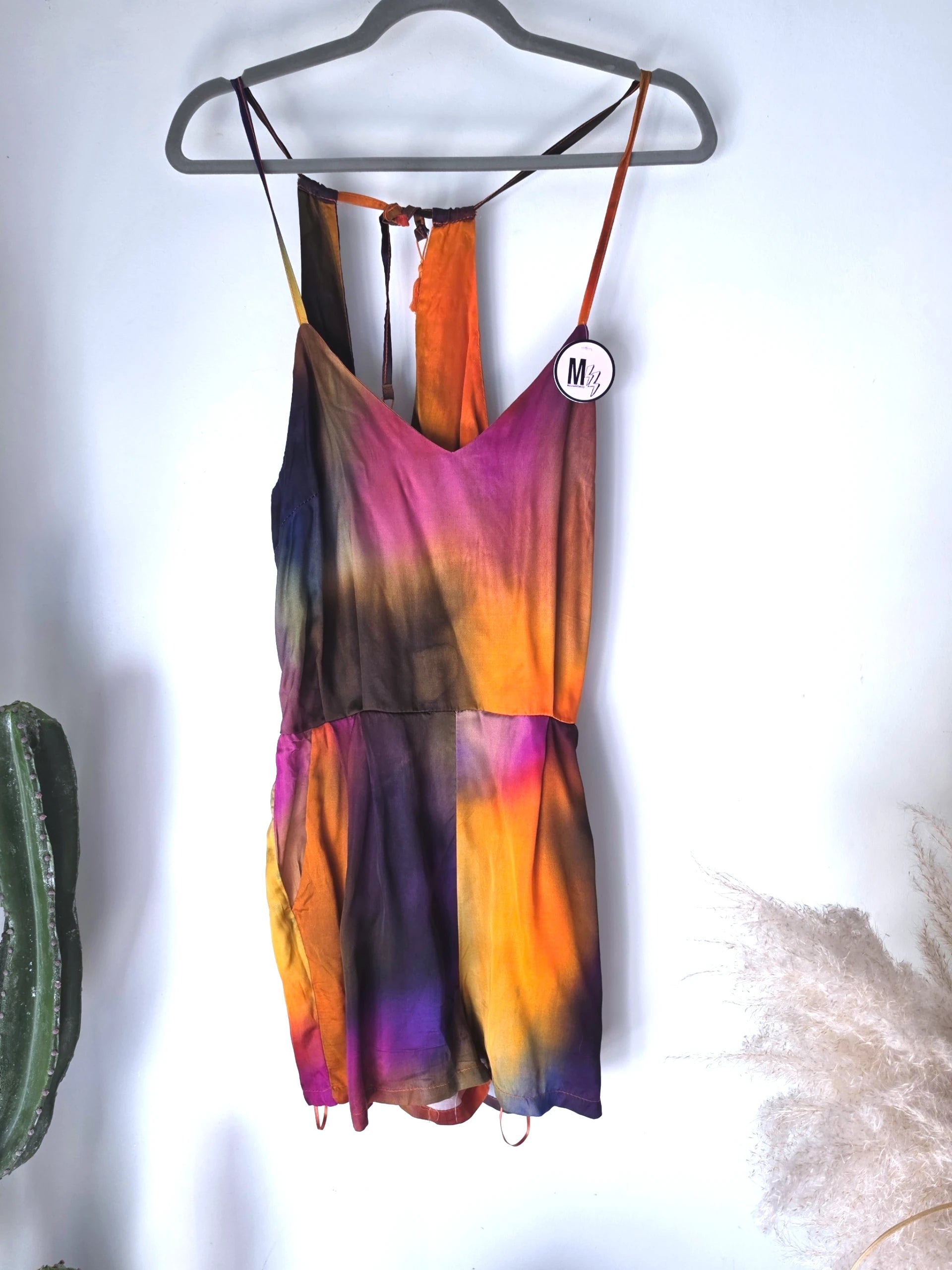 Combi-short tie and dye