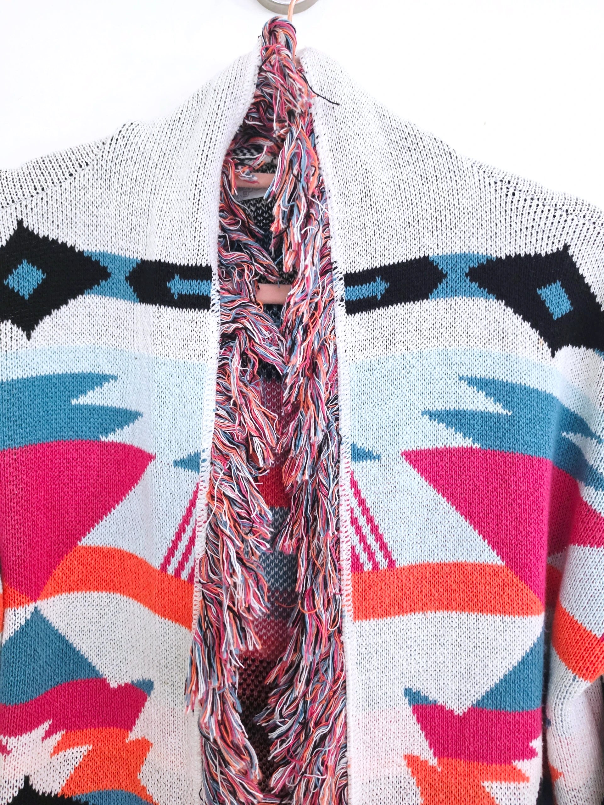 Cardigan à imprimé éthnique