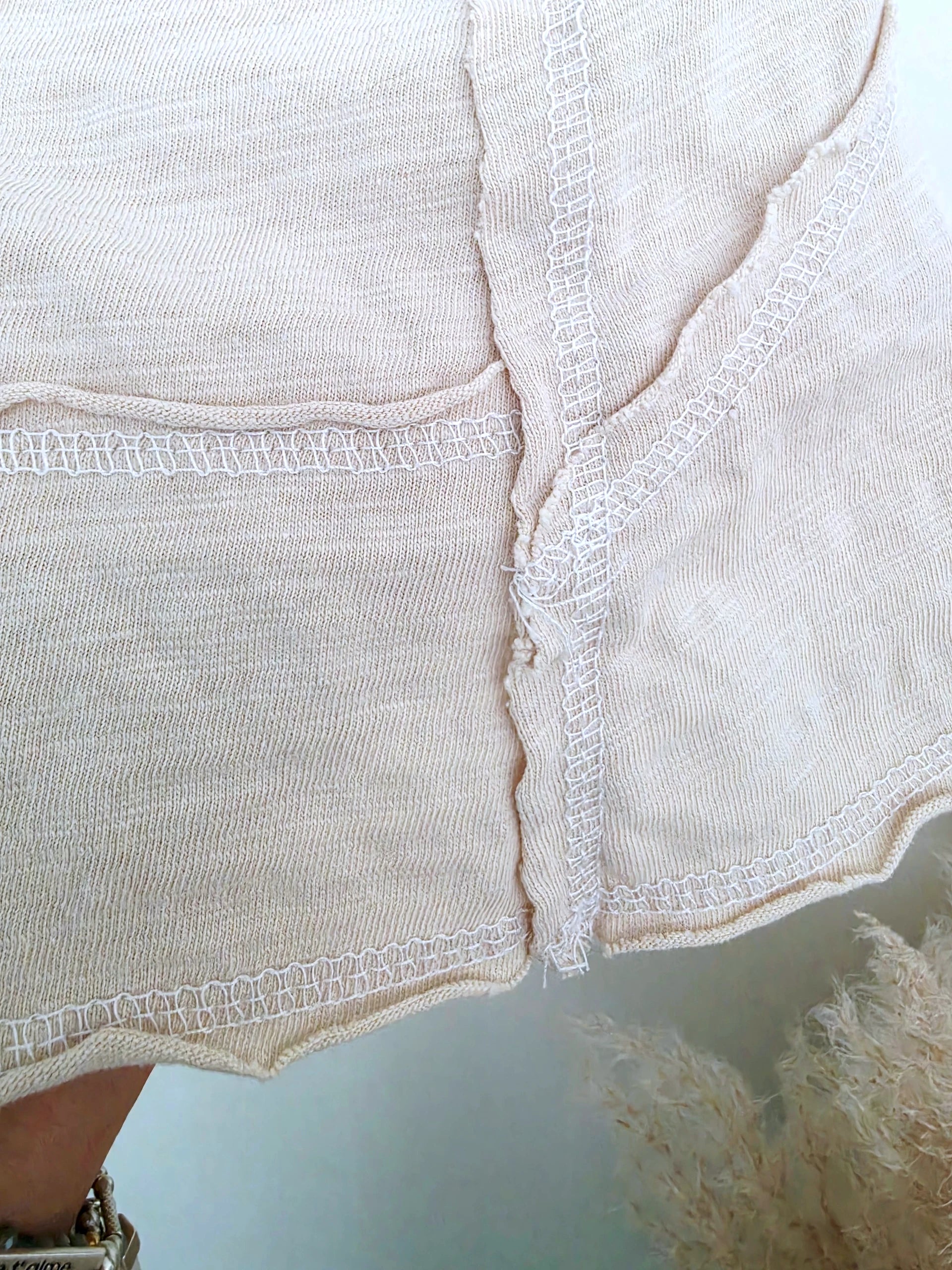 Débardeur beige en coton