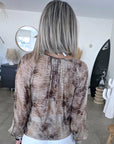 Blouse à imprimé python marron - 𝐌𝐚𝐫𝐢𝐧𝐚𝟒𝟒𝐟𝐚𝐦𝐢𝐥𝐲