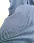 Débardeur bleu jean à maille côtelée extensible