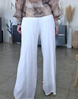 Pantalon blanc à jambes droites - 𝐌𝐚𝐫𝐢𝐧𝐚𝟒𝟒𝐟𝐚𝐦𝐢𝐥𝐲