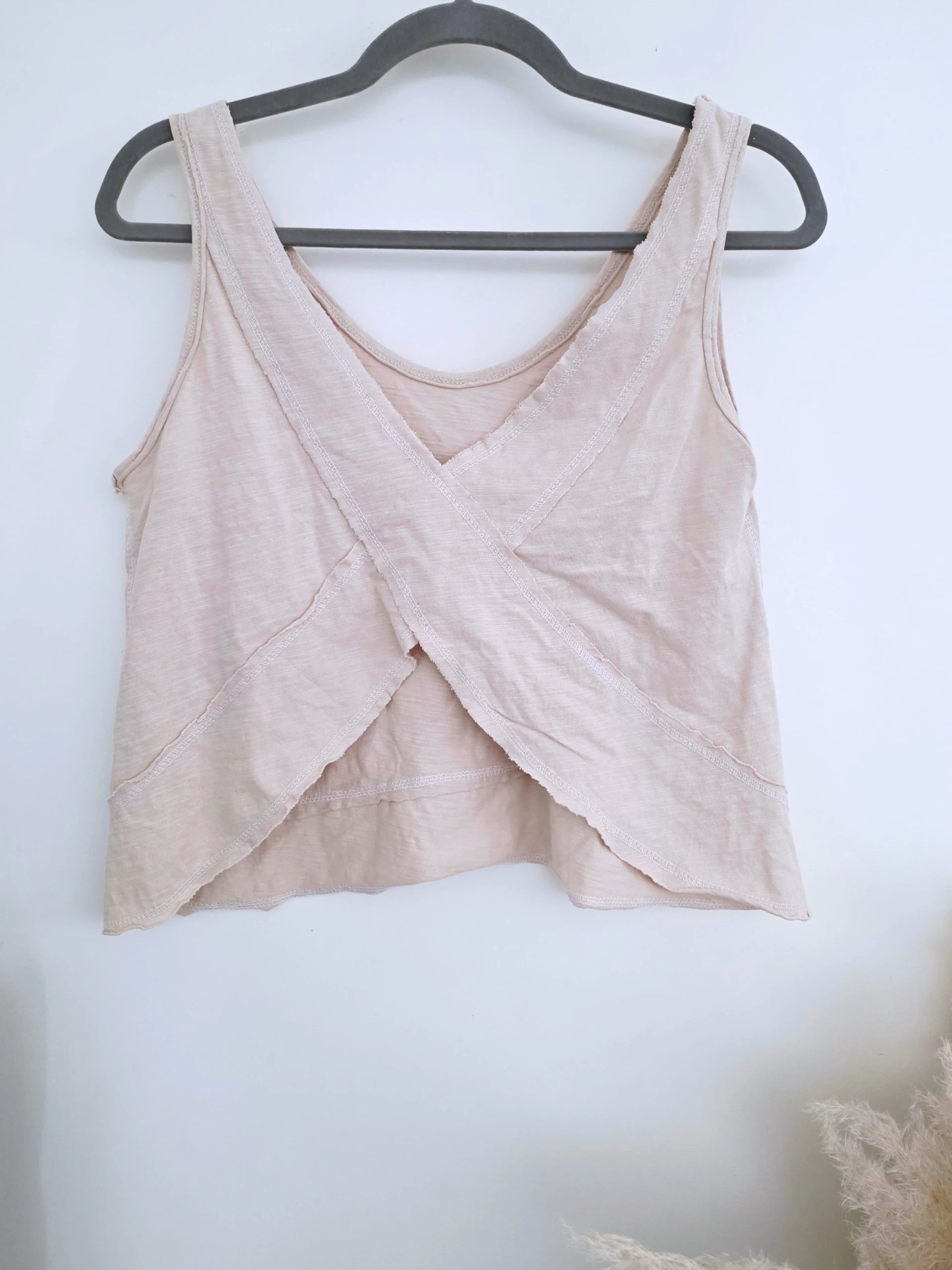 Débardeur beige en coton