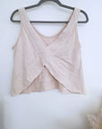 Débardeur beige en coton