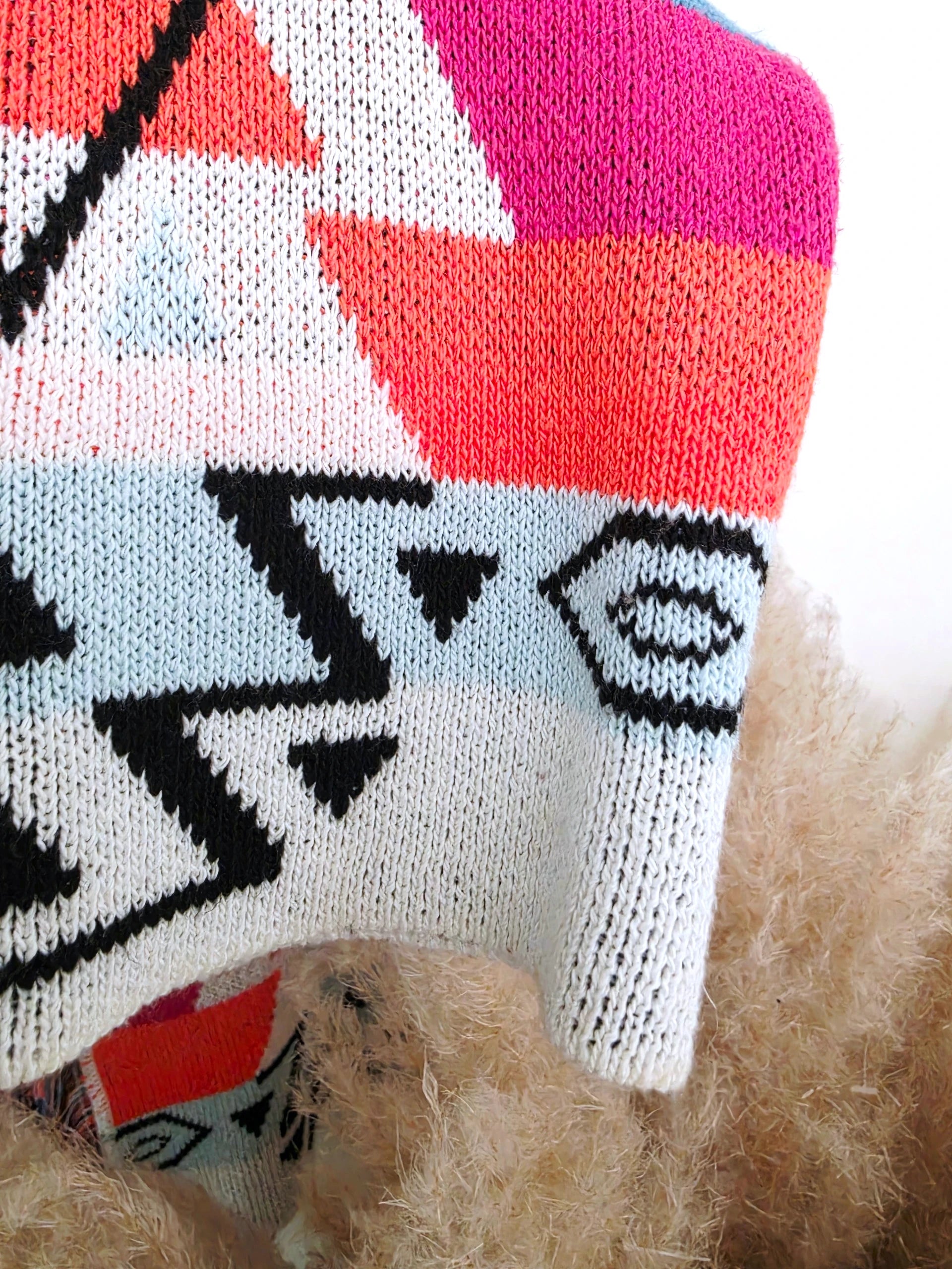 Cardigan à imprimé éthnique