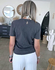 T-shirt gris Power à strass - 𝐌𝐚𝐫𝐢𝐧𝐚𝟒𝟒𝐟𝐚𝐦𝐢𝐥𝐲