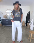 T-shirt gris Power à strass - 𝐌𝐚𝐫𝐢𝐧𝐚𝟒𝟒𝐟𝐚𝐦𝐢𝐥𝐲