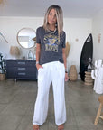 T-shirt gris Power à strass - 𝐌𝐚𝐫𝐢𝐧𝐚𝟒𝟒𝐟𝐚𝐦𝐢𝐥𝐲