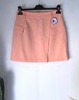 Jupe portefeuille saumon fluo