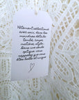 Top blanc en maille crochet