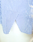 Chemise asymétrique à rayures bleu ciel