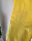 Débardeur jaune maille côtelée en lycra